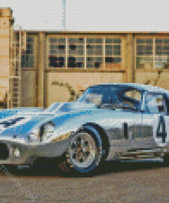 Grey Cobra Le Mans Classic Car Diamond Painting