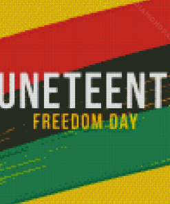 Juneteenth Freedom Day Poster Diamond Painting