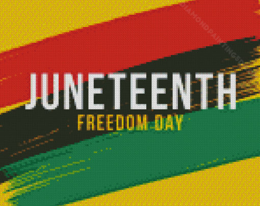 Juneteenth Freedom Day Poster Diamond Painting