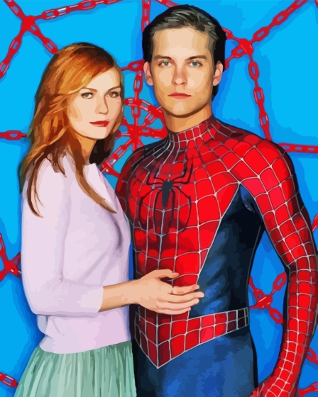 Kirsten Dunst And Tobey Maguire Diamond Painting