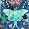 Luna Moth Art Diamond Painting