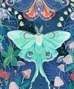 Luna Moth Art Diamond Painting