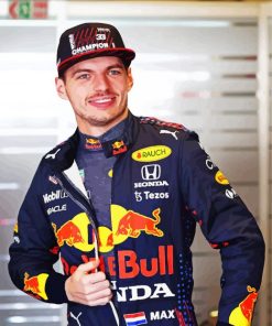 Max Verstappen Portrait Diamond Painting