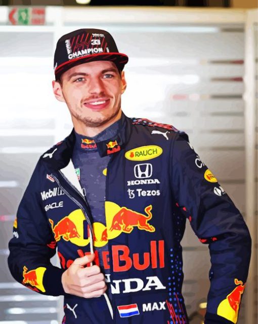 Max Verstappen Portrait Diamond Painting