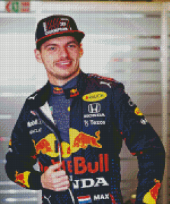 Max Verstappen Portrait Diamond Painting