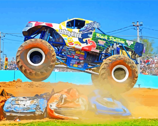 Monster Jam Truck Diamond Painting