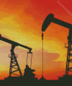 Oil Fields Diamond Painting