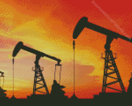 Oil Fields Diamond Painting