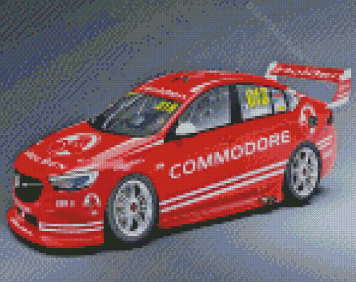 Red Holden V8 Commodore Diamond Painting