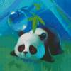 Sad Anime Panda Diamond Painting