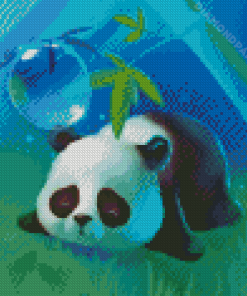 Sad Anime Panda Diamond Painting