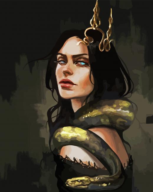 Snake Woman Diamond Painting