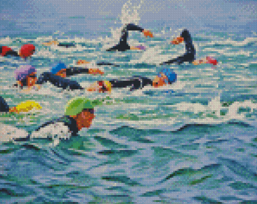 Swimming In Sea Diamond Painting