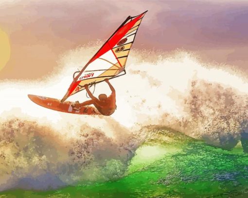 Wind Surfer Diamond Painting