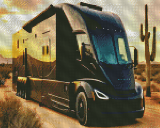 Black Motorhome Diamond Painting