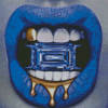 Blue Lips Diamond Painting