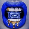 Blue Lips Diamond Painting