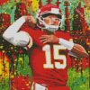 Colorful Patrick Mahomes 5D Diamond Painting