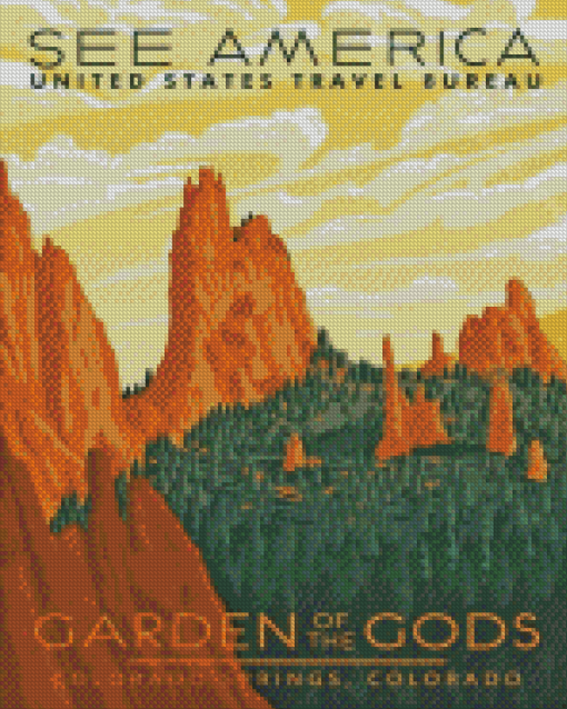 Garden Of Gods Poster Diamond Painting