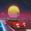 Outrun Video Game Diamond Painting