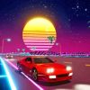 Outrun Video Game Diamond Painting