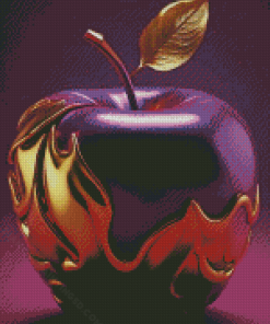 Purple Golden Apple Diamond Painting