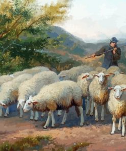 Sheep Farmer Diamond Painting