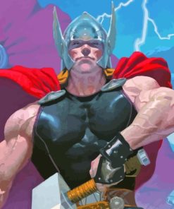 Thor God Of Thunder Cartoon Diamond Painting