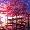 Sakura Tree Over Cloud Diamond Painting