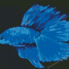 Blue Betta Fish Diamond Painting