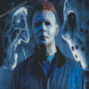 Michael Myers And Jason Diamond Painting