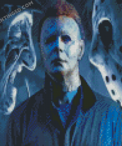 Michael Myers And Jason Diamond Painting