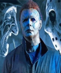 Michael Myers And Jason Diamond Painting