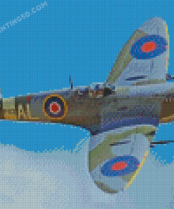 Aesthetic Spitfire Diamond Painting