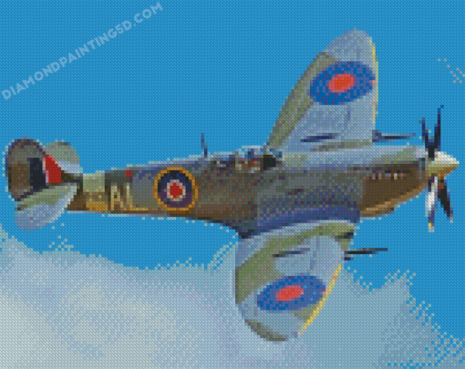 Aesthetic Spitfire Diamond Painting