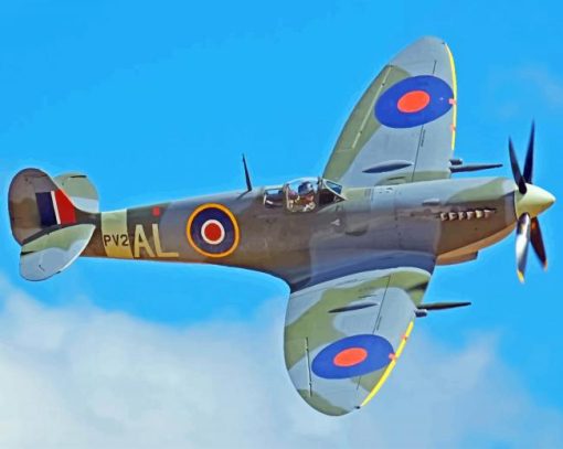 Aesthetic Spitfire Diamond Painting