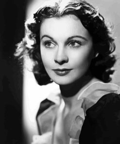 Black And White Vivien Leigh Diamond Painting