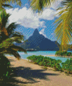 Bora Bora Palms Resort Diamond Painting