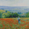 Woman In Poppy Field Diamond Painting