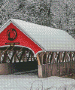 Covered Bridge Diamond Painting