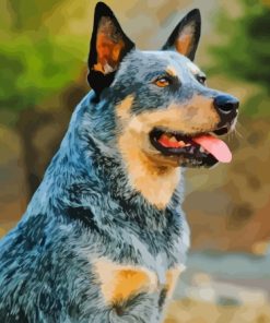 Aesthetic Blue Healer Diamond Painting