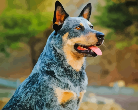 Aesthetic Blue Healer Diamond Painting