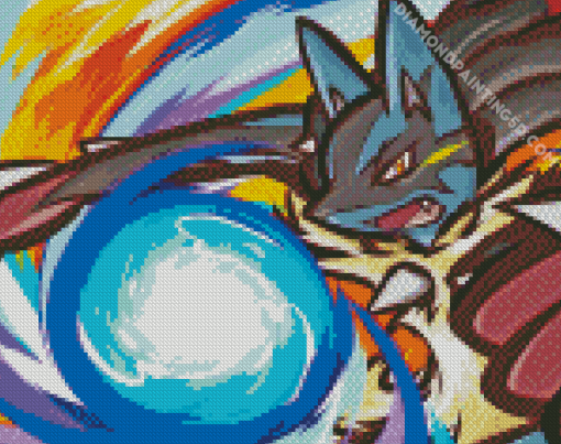 Lucario Pokemon Diamond Painting