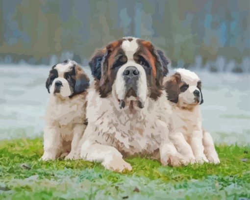 Aesthetic St Bernard Diamond Painting