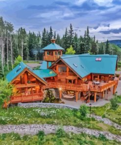 Log Cabin Diamond Painting