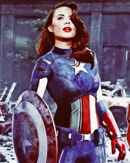 Agent Carter Captain America Diamond Painting