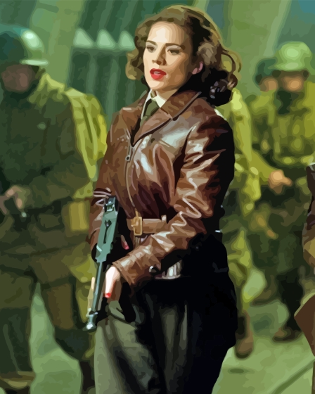 Agent Peggy Character Diamond Painting