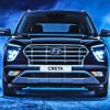 Black Creta Hyundai Car Diamond Painting