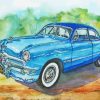 Blue 49 Ford Diamond Painting