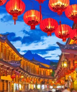 China Lijiang City Diamond Painting